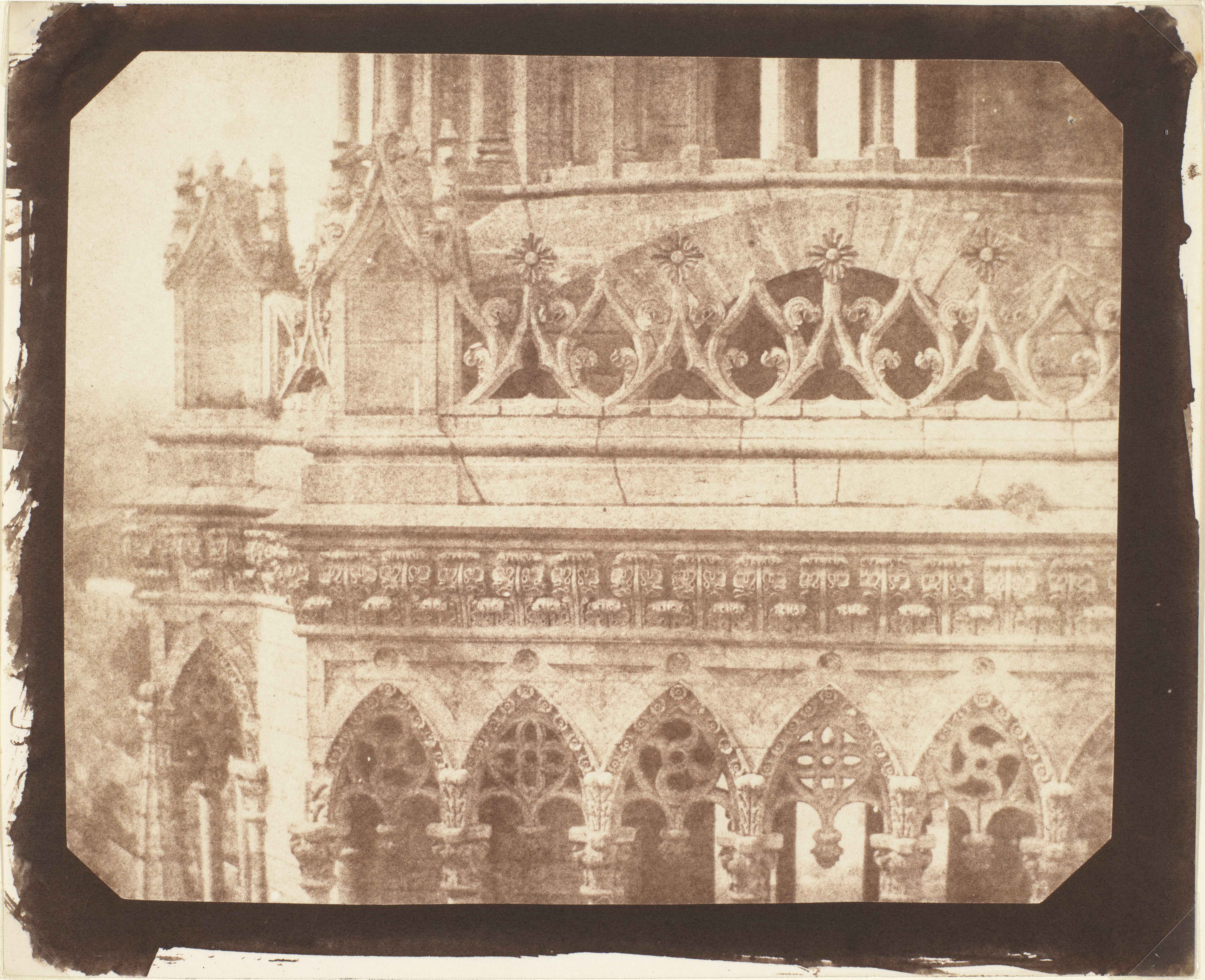 William Henry Fox Talbot (British, 1800–1877), Orléans Cathedral, 1843, salted-paper print from calotype negative. Bank of America Collection