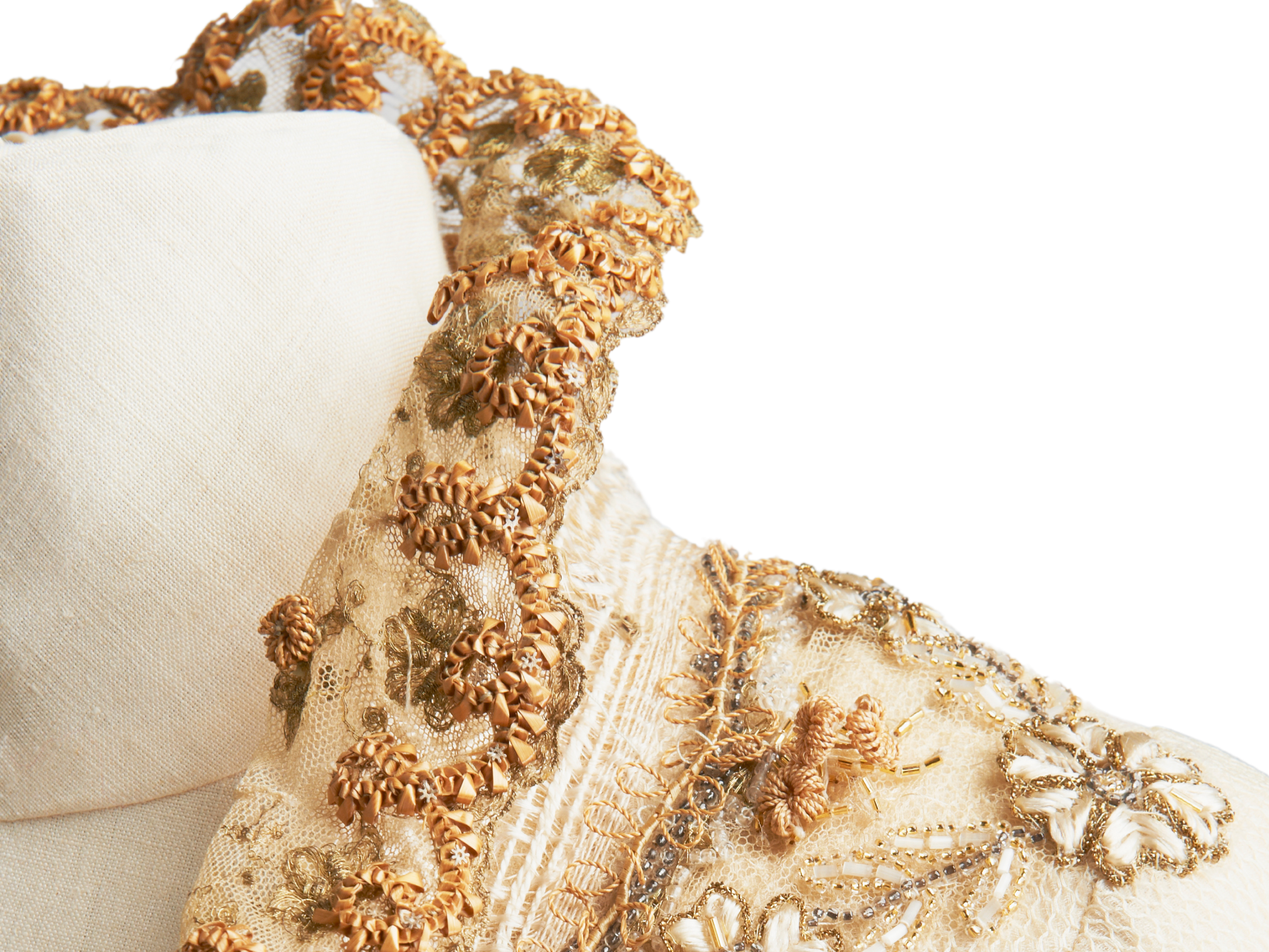 Wedding Dress, (detail), from Sense and Sensibility, 1995, Ang Lee, director. Worn by Kate Winslet as Marianne Dashwood. Jenny Beavan and John Bright, costume designers