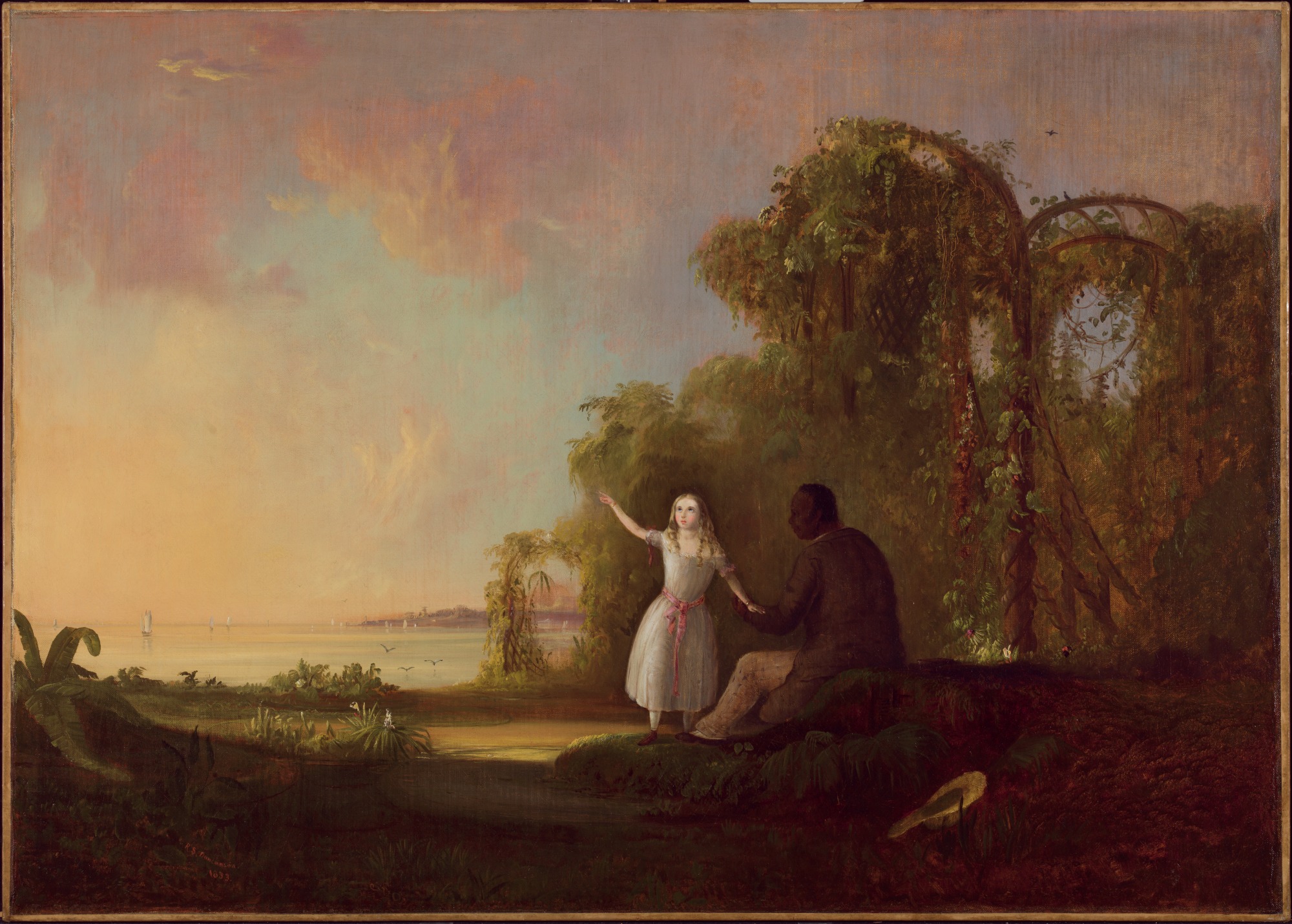 Robert S. Duncanson, Uncle Tom and Little Eva, 1853, oil on canvas. Detroit Institute of Arts, Gift of Mrs. Jefferson Butler and Miss Grace R. Conover, 49.498