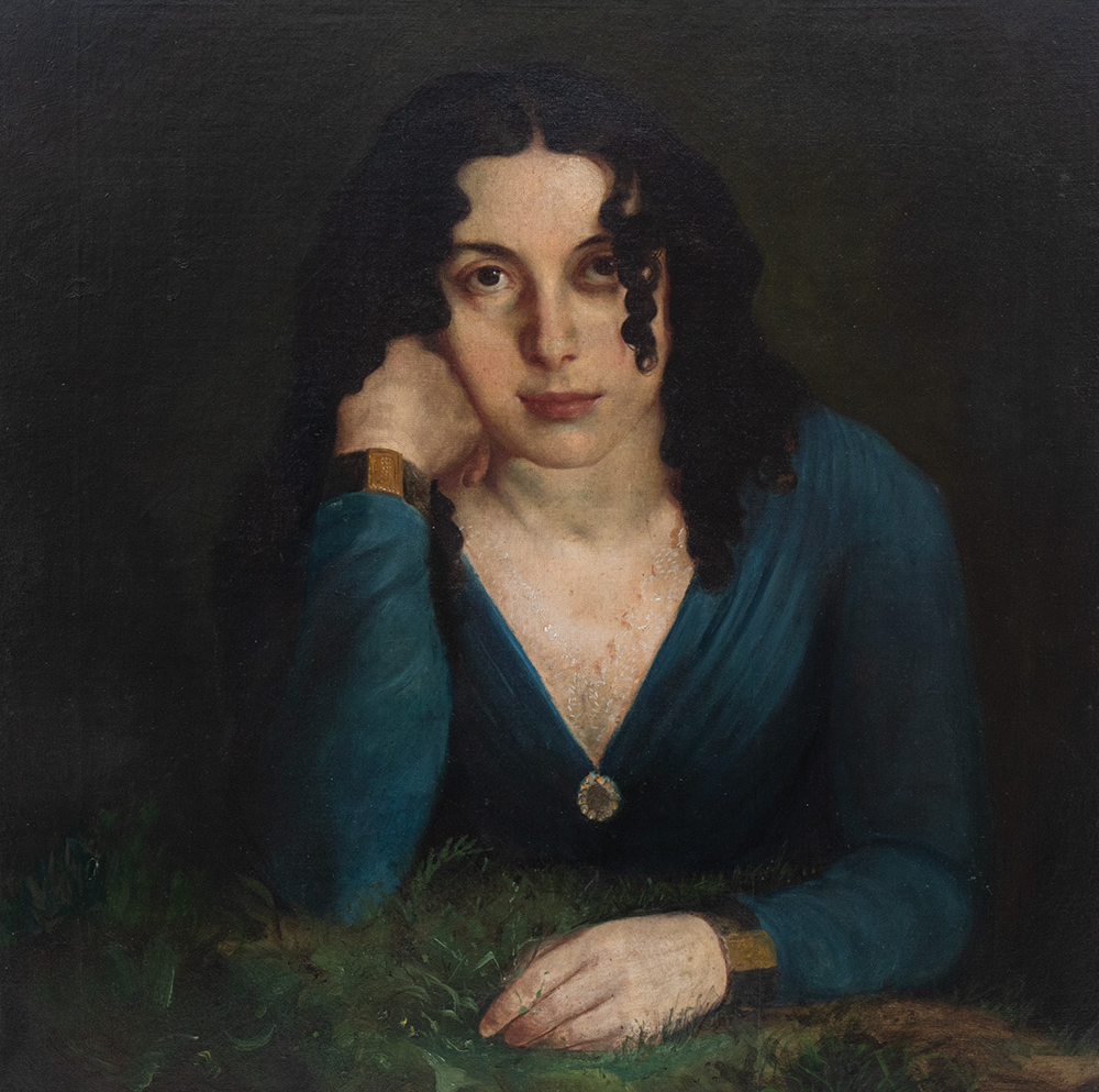Lilly Martin Spencer, Self-Portrait (detail), about 1840,  oil on canvas. Ohio History Connection, Columbus, Ohio