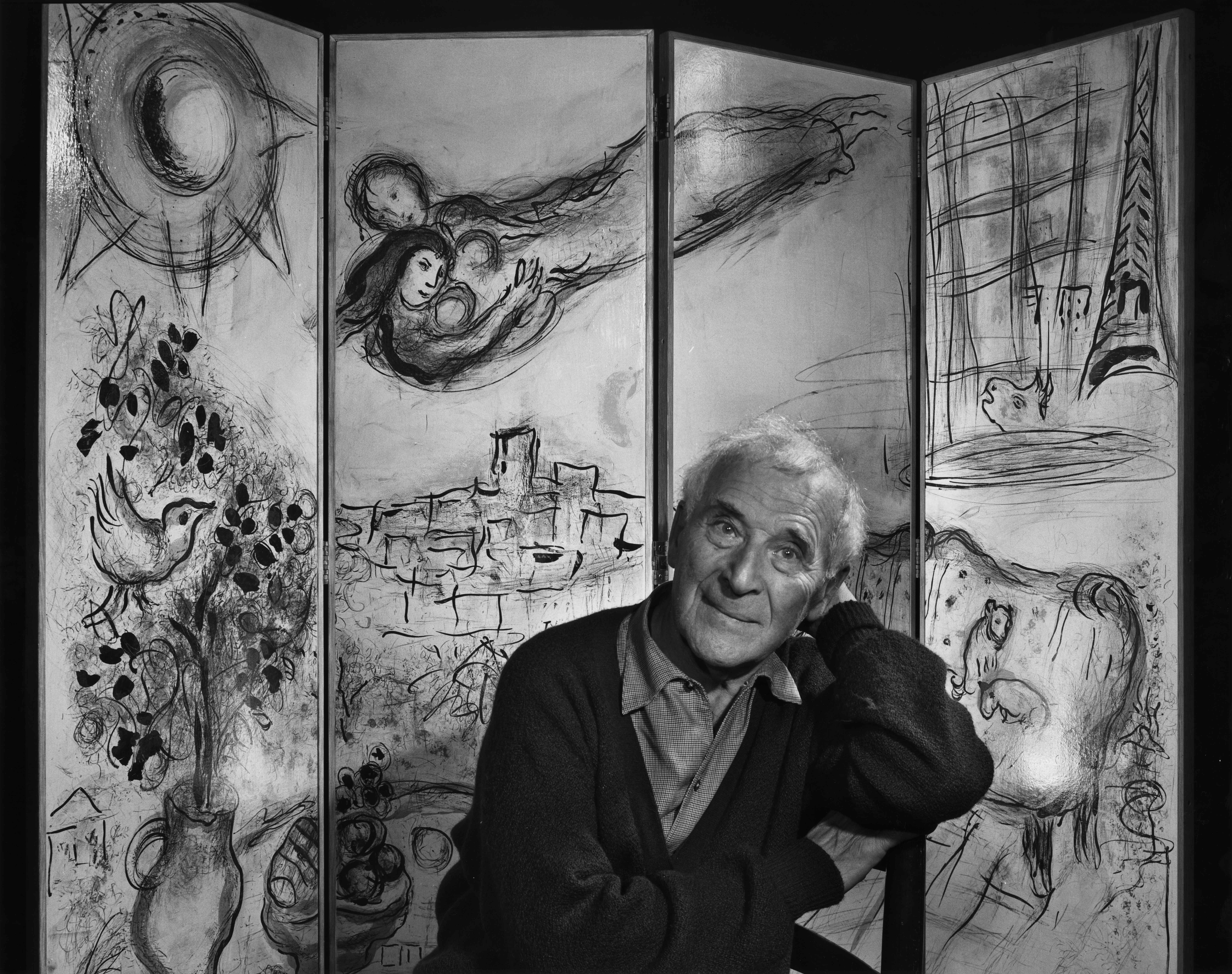 Yousuf Karsh (Canadian, born Armenia, 1908–2002), Marc Chagall, September 20, 1965, 1965, gelatin silver print. Bank of America Collection. © Yousuf Karsh