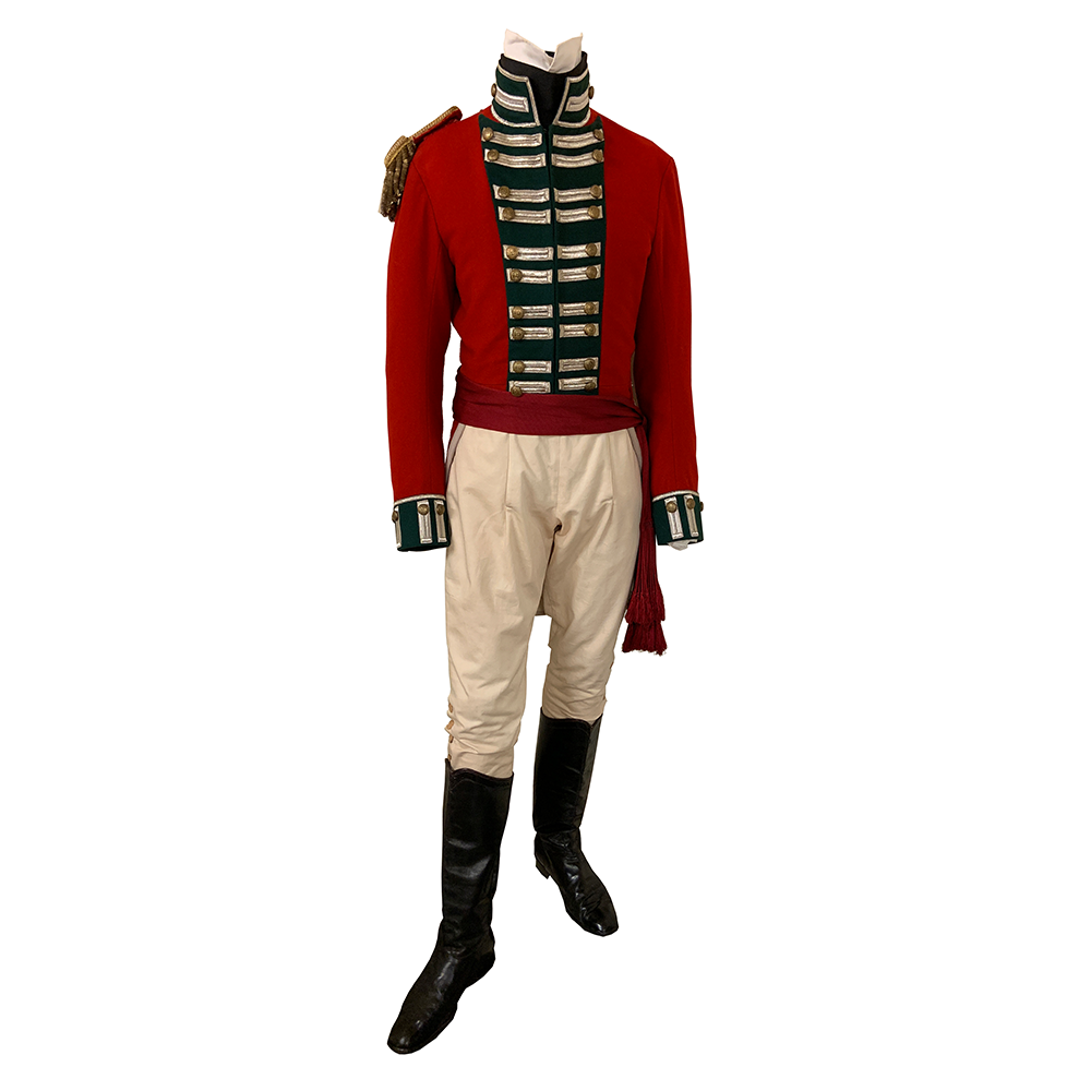 Wedding Military Outfit, Sense and Sensibility, 1995, Ang Lee, director. Worn by Alan Rickman as Colonel Brandon. Jenny Beavan and John Bright, costume designers